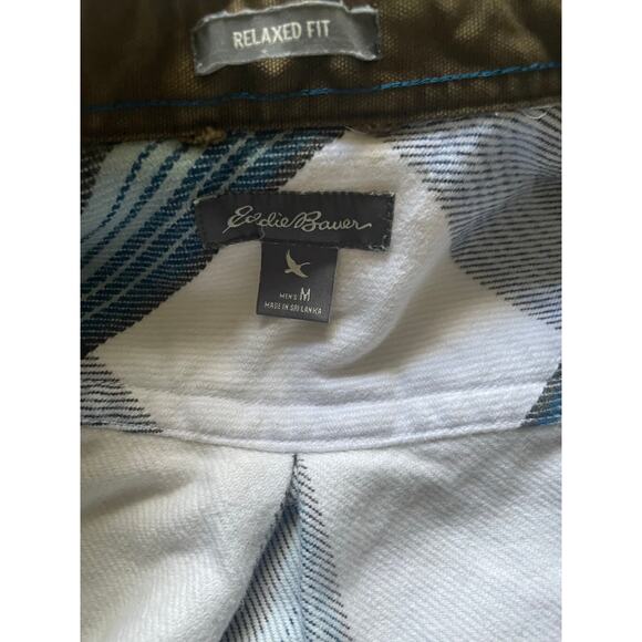 Eddie Bauer Mens/Teen/Unisex Shaket Relaxed Fit Flannel Size Medium Oversized - Picture 6 of 8